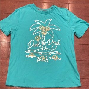 Old Navy Turquoise Basketball Dunk For Days Tee